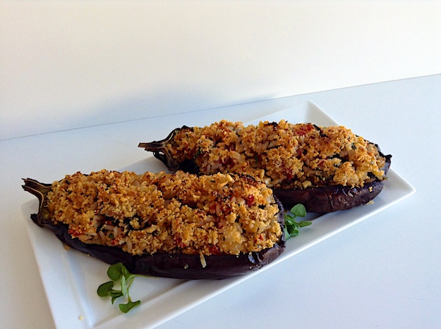 “Greek Stuffed” Japanese Eggplant- Kosher Like Me