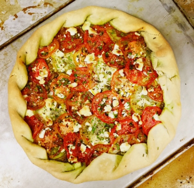 Roasted Tomato Goat Cheese Galette